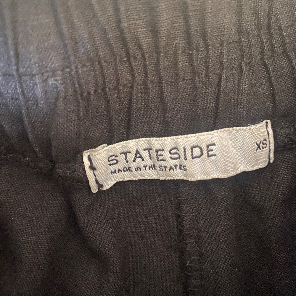 Linen Wide Leg Pull-On Pant - Picture 3 of 7